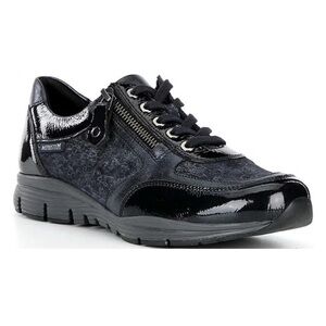 Mephisto Womens Ylona Leather Sneaker - Black Velcalf Premium EU 39.5 US 9.5